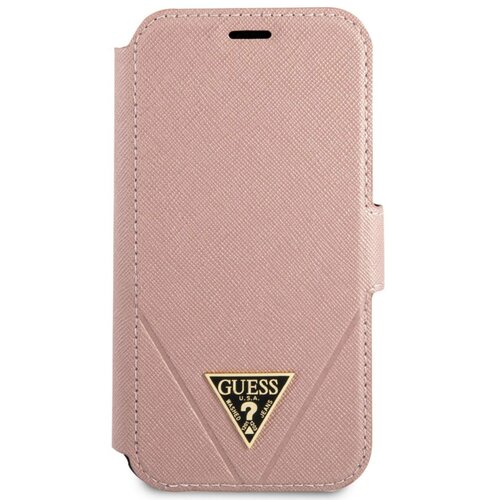 Etui GUESS Saffiano do iPhone 12 mini Różowy