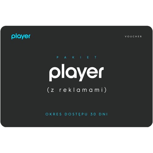 Kod podarunkowy PLAYER (z reklamami) 30 dni