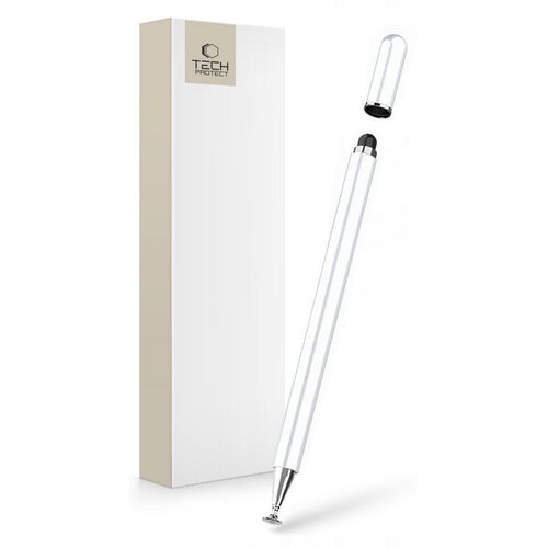 Rysik TECH-PROTECT Charm Stylus Pen Biało-srebrny