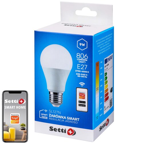 Inteligentna żarówka LED SETTI+ SL127N 10W E27 Wi-Fi