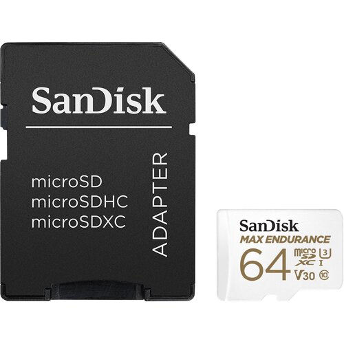 Karta pamięci SANDISK Max Endurance microSDXC 64GB + SD Adapter