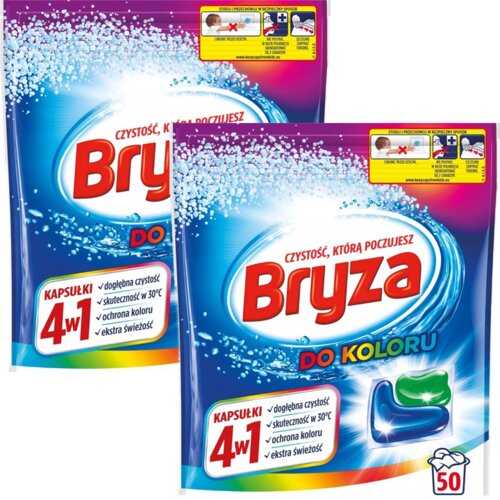 Kapsułki do prania BRYZA 4 w1 Color - 100 szt.