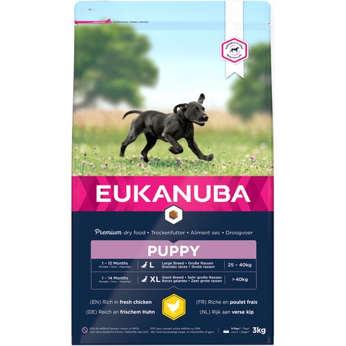 Karma dla psa EUKANUBA Puppy Large Breeds Kurczak 3 kg