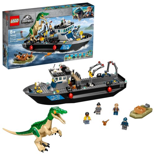 LEGO Jurassic World Barionyks i ucieczka łodzią 76942