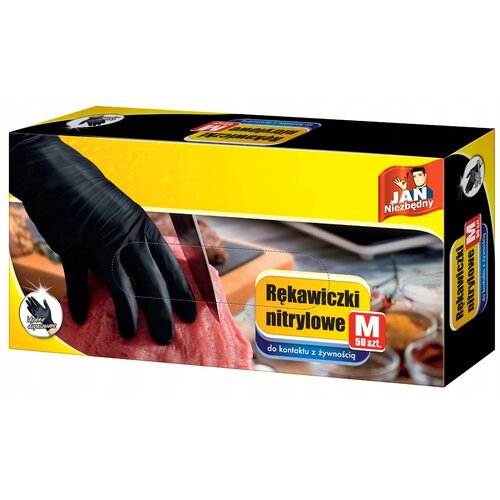 Rękawiczki nitrylowe JAN NIEZBĘDNY (rozmiar M)