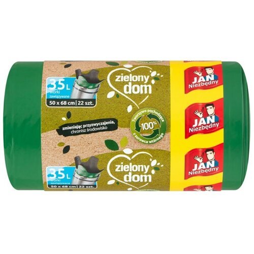 Worki na śmieci JAN NIEZBĘDNY 35L (22 sztuki)