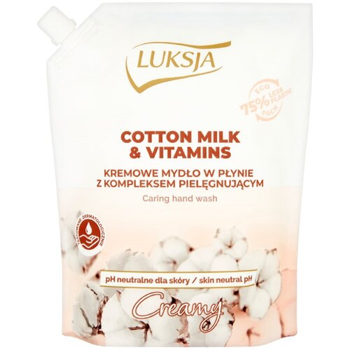 Mydło w płynie LUKSJA Cotton Milk & Vitamins 900 ml