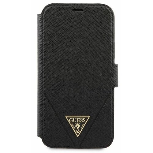 Etui GUESS Saffiano do iPhone 12 Pro Max Czarny