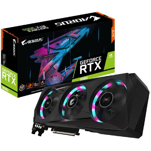 Karta graficzna GIGABYTE Aorus GeForce RTX 3060 Elite LHR 12GB