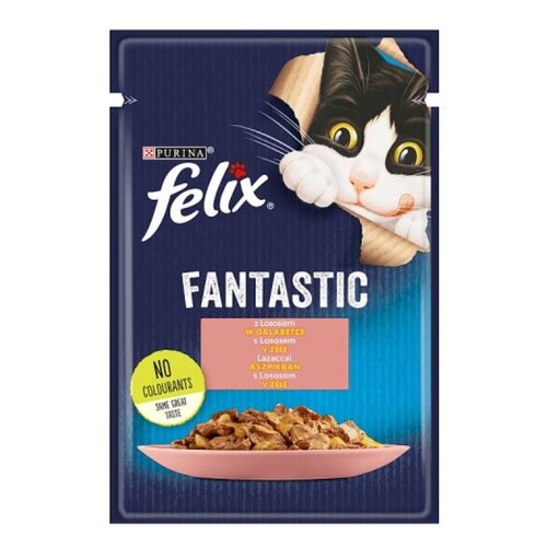 Karma dla kota FELIX Fantastic Łosoś 85 g
