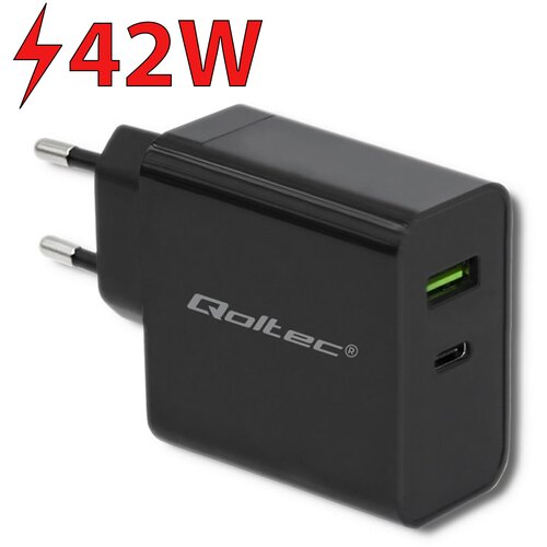 Ładowarka sieciowa QOLTEC 51717 42W Czarny