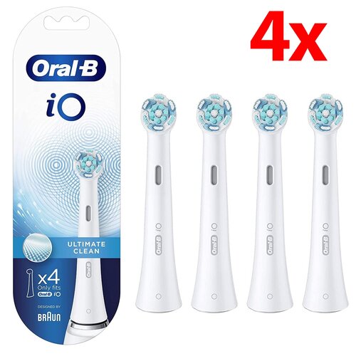 Oryginalna końcówka szczoteczki ORAL-B iO Ultimate Clean Biały (4 szt.) (Skuteczne czyszczenie)