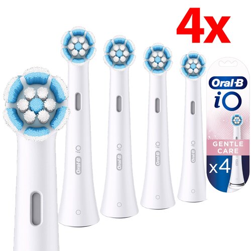 Oryginalna końcówka szczoteczki ORAL-B iO Gentle Care Biały (4 szt.) (Delikatna pielęgnacja)