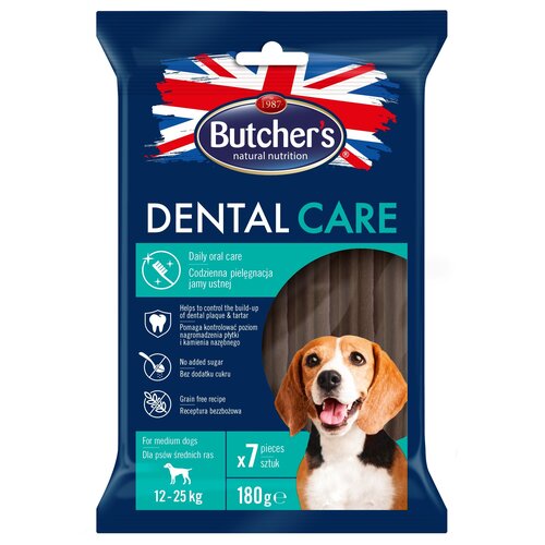 Przysmak dla psa BUTCHER'S Dental Care Medium 180 g