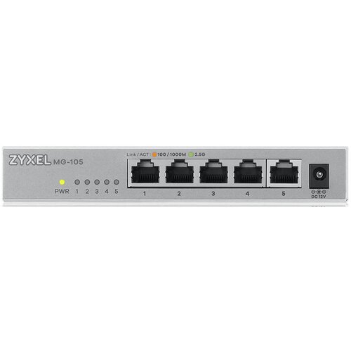 Switch ZYXEL MG-105-ZZ0101F 2.5 Gigabit Ethernet, 5 portów