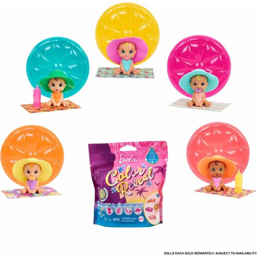 Lalka Barbie Color Reveal Bobas Figurka Kolorowa Niespodzianka