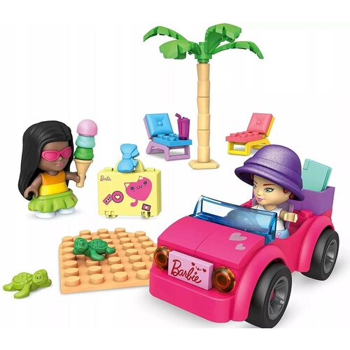 Klocki plastikowe Barbie Mega Construx Plażowanie w Malibu GWR79