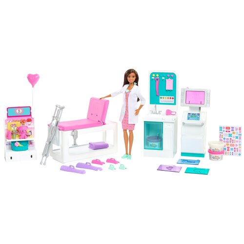 Lalka Barbie U lekarza - Zakładamy gips GTN61