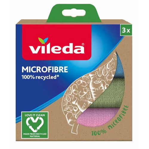 Ściereczka VILEDA Mikrofibra 100% Recycled (3 sztuki)