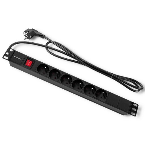 Listwa QOLTEC Rack 54470 (2 m) Czarny
