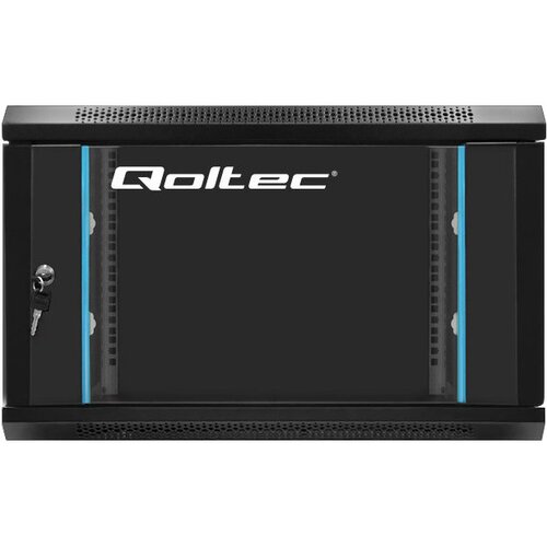 Szafa RACK QOLTEC 19" 6U 54462 600 x 450 mm, Wisząca Czarny