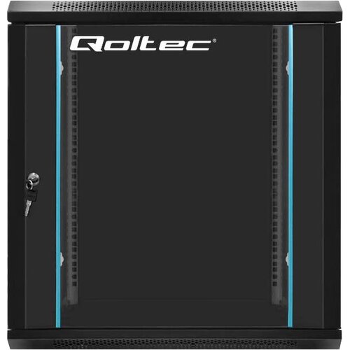 Szafa RACK QOLTEC 19" 12U 54467 600 x 600 mm, Wisząca Czarny