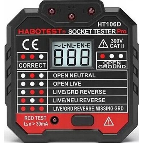 Tester gniazd HABOTEST HT106D