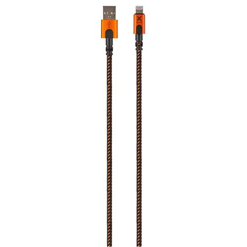 Kabel USB - Lightning XTORM Xtreme 1.5 m Czarno-pomarańczowy