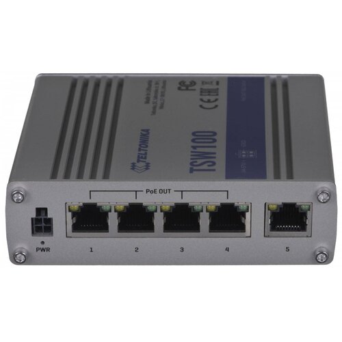 Switch TELTONIKA TSW110 Gigabit Ethernet, 5 portów, Funkcja PoE