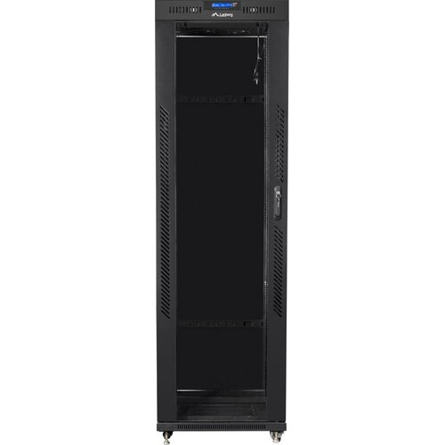 Szafa RACK LANBERG 19" 42U FF01-6042-12BL 600 x 1000 mm, Stojąca Czarny