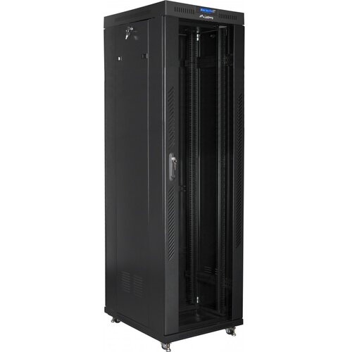 Szafa RACK LANBERG 19" 42U FF01-6842-12BL 600 x 800 mm, Stojąca Czarny
