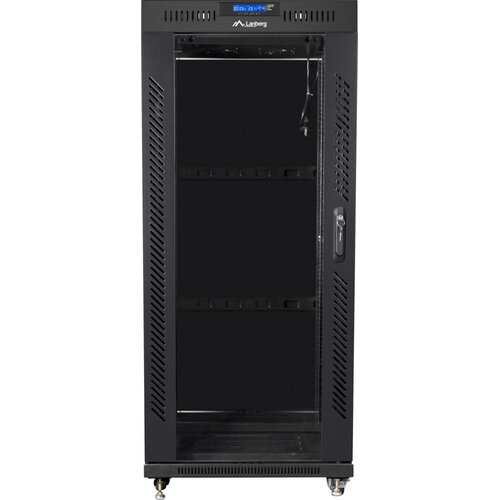 Szafa RACK LANBERG 19" 27U FF01-6627-12BL 600 x 600 mm, Stojąca Czarny