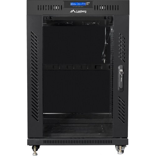 Szafa RACK LANBERG 19" 15U FF01-6815-12BL 600 x 800 mm, Stojąca Czarny