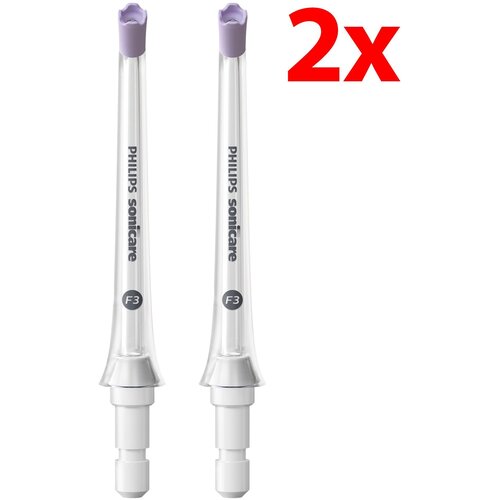 Oryginalna końcówka do irygatora PHILIPS Sonicare Quad Stream HX3062/00 (2 szt.) (Delikatna dla dziąseł)