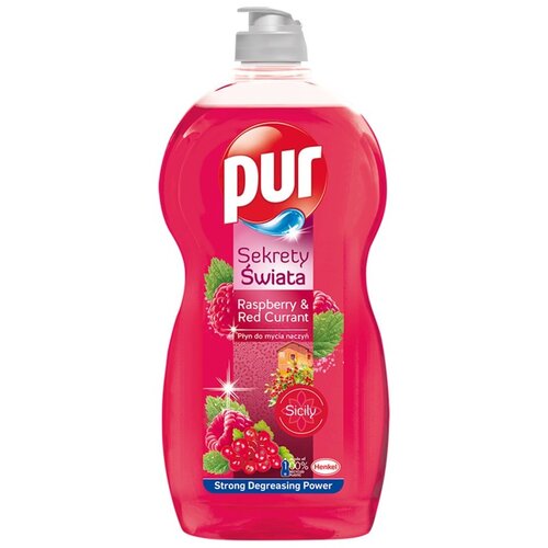 Płyn do mycia naczyń PUR Sekrety Świata Raspberry & Red Currant 1200 ml