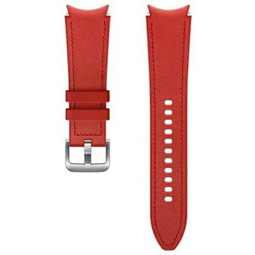 Pasek SAMSUNG Hybrid Leather Band 20mm M/L do Galaxy Watch 4 Czerwony