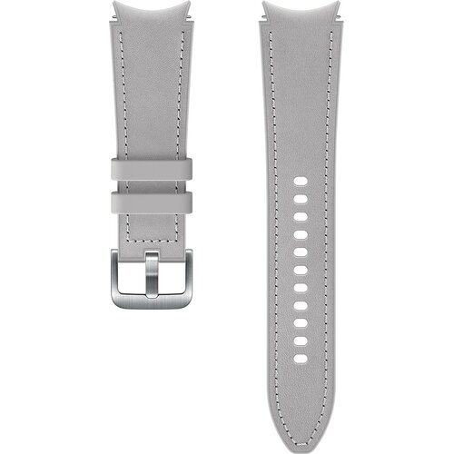 Pasek SAMSUNG Hybrid Leather Band 20mm M/L do Galaxy Watch 4 Srebrny