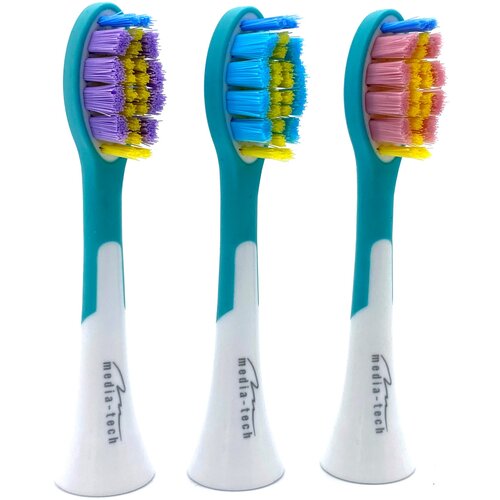Końcówka szczoteczki MEDIA TECH Toothbrush Head Pro MT6520 (3 szt.) (Delikatna dla dziąseł)