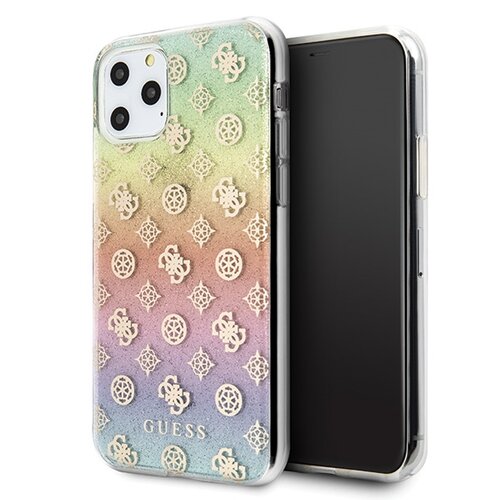 Etui GUESS 4G Peony do Apple iPhone 11 Pro Tęczowy