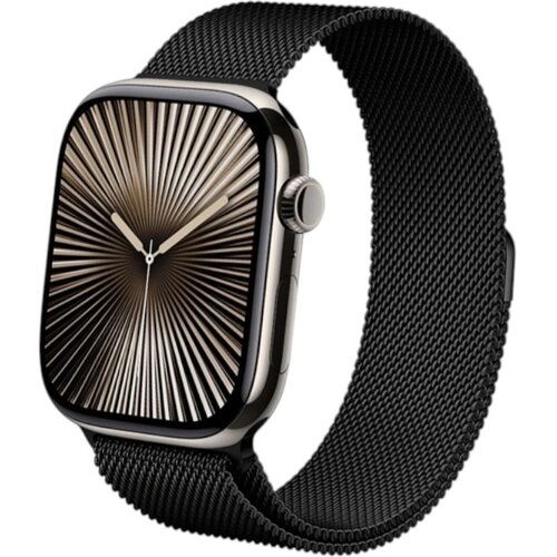 Pasek CRONG Milano Steel do Apple Watch (38/40/41/42mm) Czarny