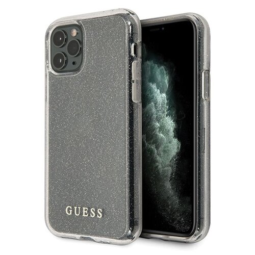 Etui GUESS Glitter Case do Apple iPhone 11 Pro Max Srebrny