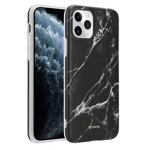 Etui CRONG Marble Case do Apple iPhone 11 Pro Czarny