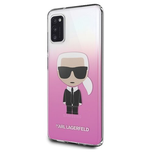 Etui KARL LAGERFELD Ikonik Karl do Samsung Galaxy A41 Różowy