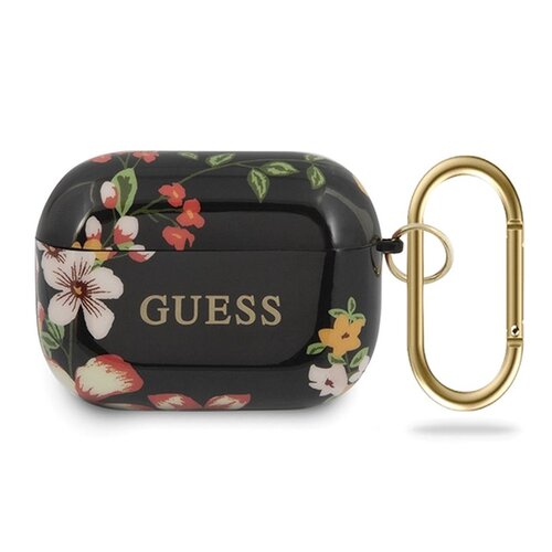 Etui GUESS Flower Collection N4 do Apple AirPods Pro Czarny