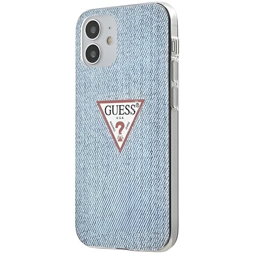 Etui GUESS Jeans Collection do Apple iPhone 12 mini Niebieski