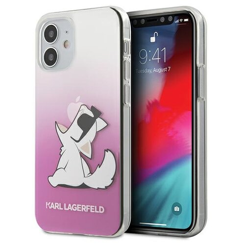 Etui KARL LAGERFELD Choupette Fun do Apple iPhone 12 Mini Różowy