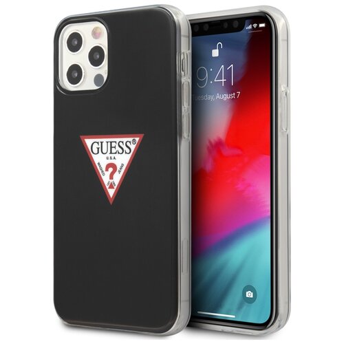 Etui GUESS Triangle Collection do Apple iPhone 12/12 Pro Czarny