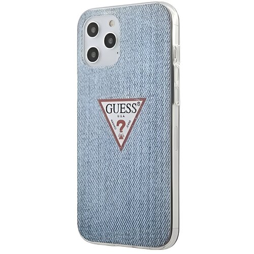 Etui GUESS Jeans Collection do Apple iPhone 12/12 Pro Niebieski