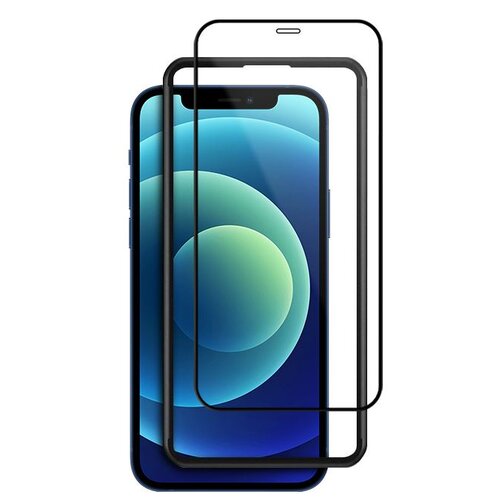 Szkło hartowane CRONG Anti-Bacterial 3D Armour do Apple iPhone 12 Mini + ramka instalacyjna