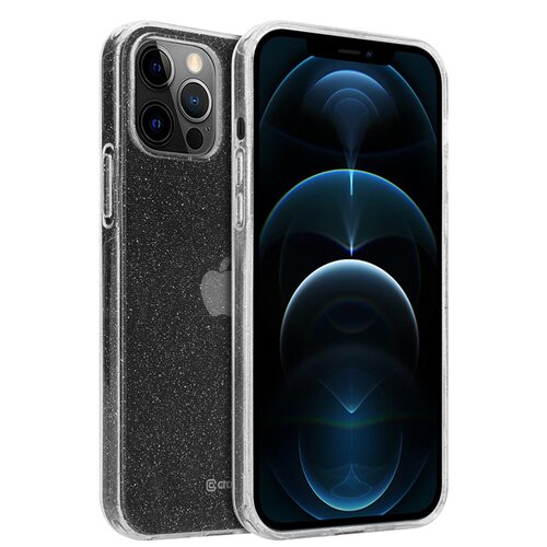 Etui CRONG Glitter Case do Apple iPhone 12 Pro Max Przezroczysto-srebrny